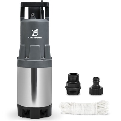 #ad FLUENTPOWER Deep High Pressure Well Submersible Pump 1.5HP 1700GPH 147#x27; Head $109.99