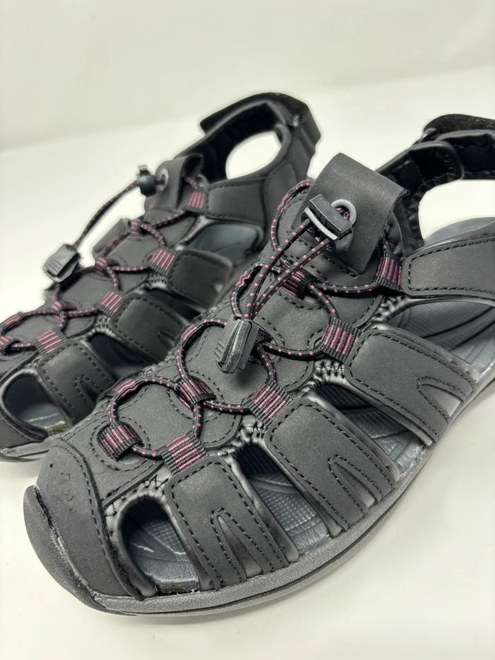 Sapatos femininos Khombu Ashley sandálias aquáticas caminhada alças ajustáveis tamanho 6 - Imagem 4 de 4