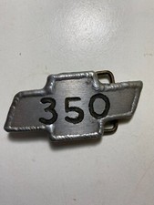 Chevrolet Chevy 350 Bow Tie Metal Custom Made Belt Buckle