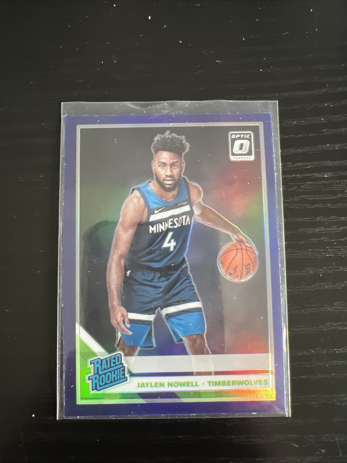 JAYLEN NOWELL 2019/20 DONRUSS OPTIC #155 RATED ROOKIE PURPLE PRIZM