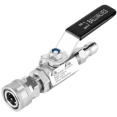 #ad #ad Ball Valve Pressure Washer 3 8 Inch Quick Connect 5000 PSI Shut Off Valve f... $50.84