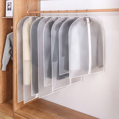 Zipped Garment Hanging Clothes Storage Bag Suit Dust Coat