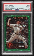 2024 Topps Series 1 Green Crackle Foil 16/499 Keaton Winn #83 PSA 9 MINT 0s2w