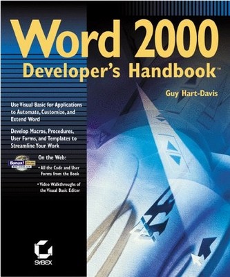 WORD 2000 DEVELOPER'S HANDBOOK By Guy Hart-davis *Excellent Condition*