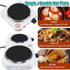 1500/1000W Double Single Hot Plate Electric Multi-function Table Top Cooker Heat