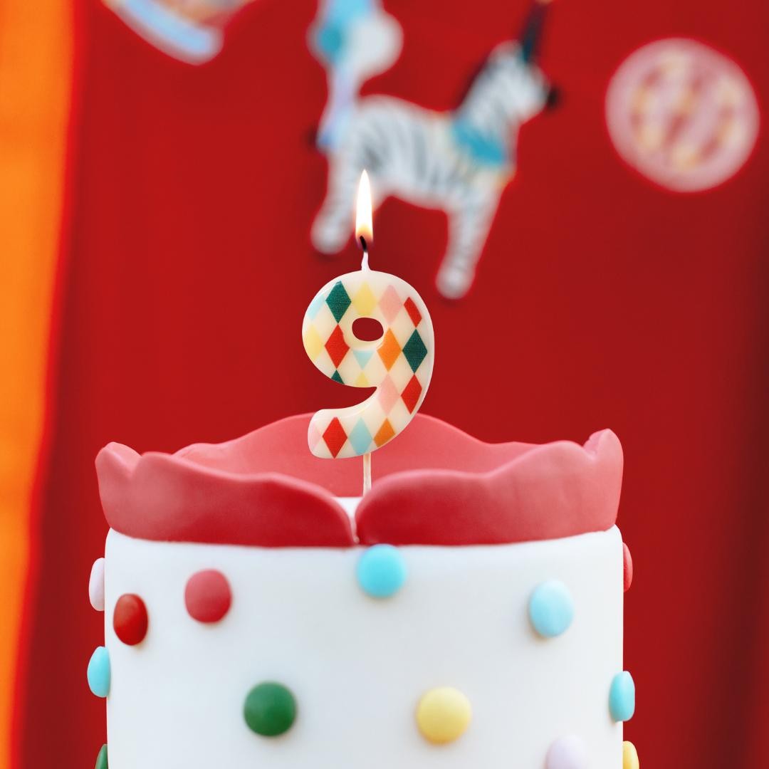 Circus Cake Candle 9