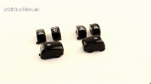 Hand Control Switch Housing Button Cover Cap Black For Harley Touring 1996-2013 - Picture 16 of 16