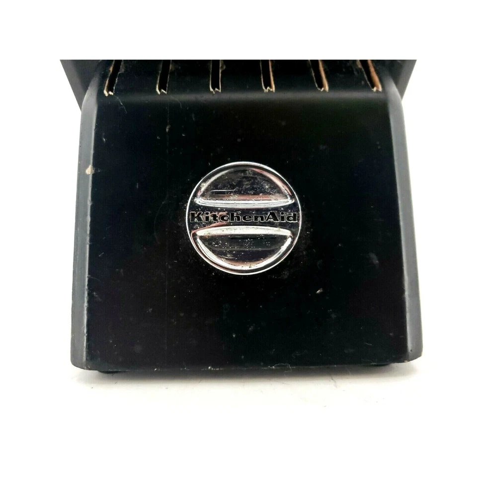 黑色 KitchenAid 13 槽木质厨房刀块 — 第 3/4 张图片