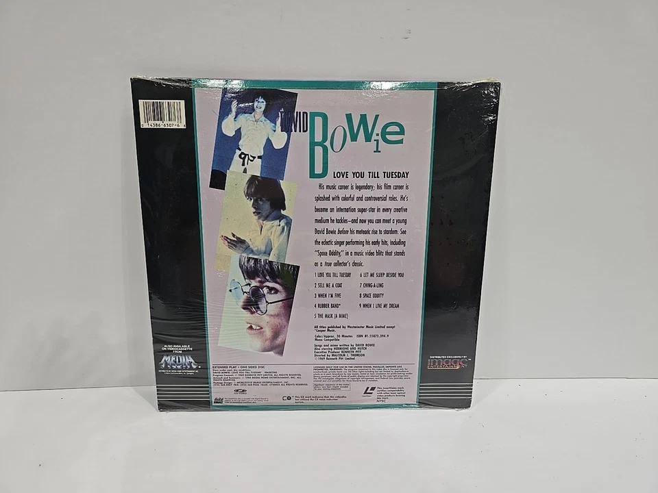 DAVID BOWIE - Love You Till Tuesday - Laserdisc LD - In Shrink - SPACE ODDITY - Image 4 of 4