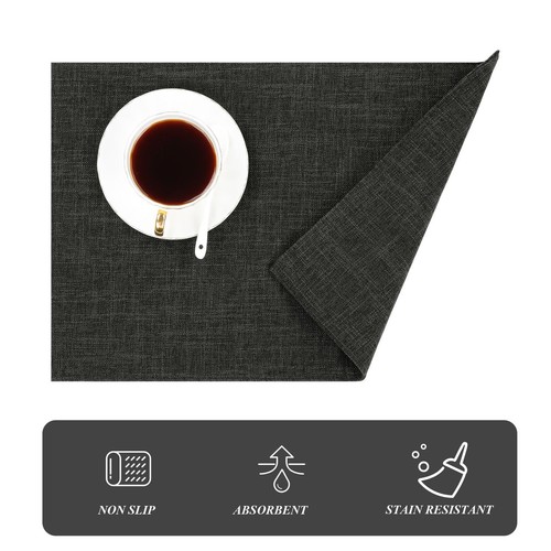 Cloth Fabric Placemats Set of 4 Washable Heat Resistant Double Layer Kitchen ... - Picture 7 of 9