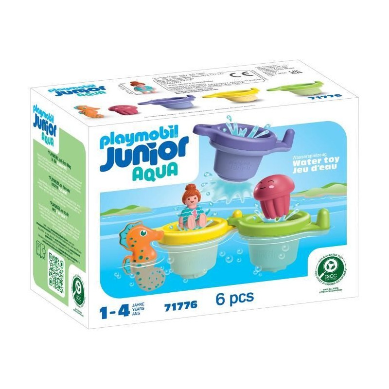 Playmobil Junior Aqua 71776 : trio tasses flottantes pour amuser les enfants dans le bain