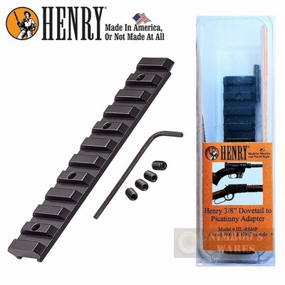 HENRY H001 H002 H003 SCOPE MOUNT Picatinny Adapter 3/8'' to 1'' HLPA001 FAST SHIP