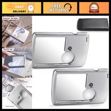3X 6X Pocket Loupe Magnifier - Jewelers Magnifying Glass for Coins & Gems