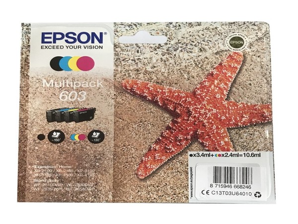 Original Epson Druckerpatronen T603 Multipack FüR Workforce WF-2830DWF WF-2810DW-image