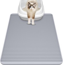 Silicone Cat Litter Mat for Litter Box - Large 31" x 23" Waterproof Litter
