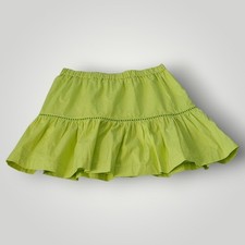 Vineyard Vines Girls Medium Wild Lime Green Tiered Ruffle Skirt New Preppy