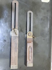 Vintage Stanley Sliding T-Bevel Square Tools – Adjustable Angle Gauges – Wood &