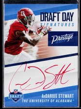 2017 Panini Prestige #DDS-AS ArDarius Stewart Draft Day Signatures Red Ink H2