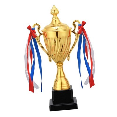Soccer Trophy Competitions Award Trophy with Base Gold Trophy First Place Reward