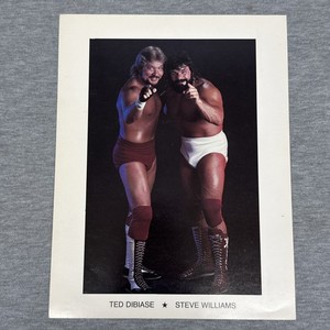 Ted DiBiase "Dr. Death" Steve Williams Mid-South Wrestling/UWF Promo Photo
