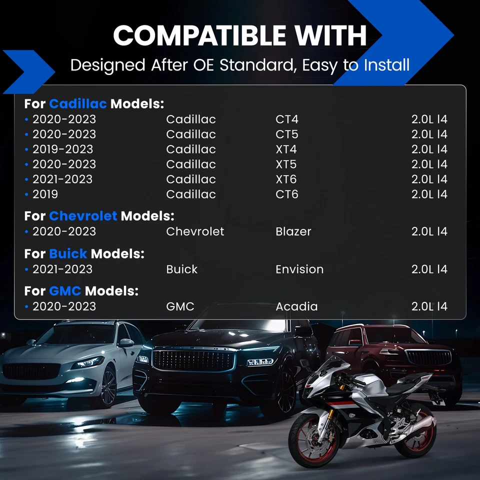 Juego de 4 bujías de iridio de cerámica para GMC Acadia 2020-2023 2,0 L l4 94524 Foto 2 de 4