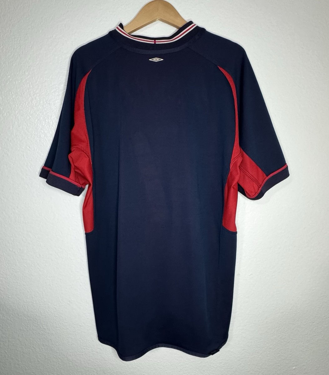 England Away David Beckham Reversible World Cup 2002 Jersey