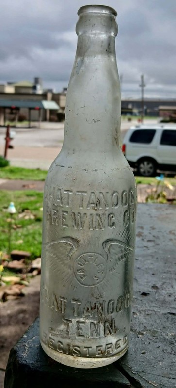 BIMAL Clear Beer Bottle CHATTANOOGA BREWING CO emblem FAULTLESS CHATTANOOGA TENN
