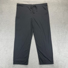 Cherokee Workwear Black Womens M Medical Uniform Drawstring Cargo Scrub Pants