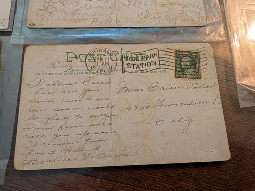 Antico set di cartoline usate GIORNO DI SAN PATRIZIO dal 1908 al 1911 - Foto 10 di 10