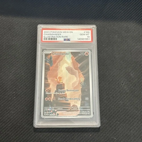 Pokémon Charmander 168/165 Scarlet Violet 151 Illustration Rare PSA 10 GEM MINT