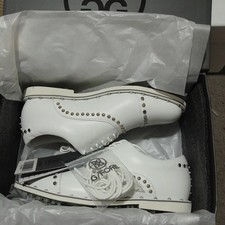 New G/FORE GFORE WELT STUD GALLIVANTER GOLF SHOE G4LS20EF10-SNO WHITE UK 4 US 6