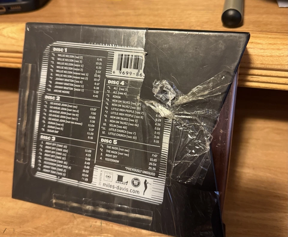 Miles Davis - Complete Jack Johnson Sessions Deluxe 5 CD Set - Discs Are NM- Foto 2 de 4