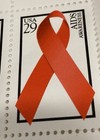 plate block (12)  1993 unused 29¢ AIDS Awareness ribbon stamps with selvage — photo 3