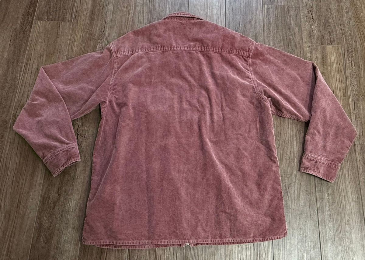 Carhartt WIP Corduroy Reynold Shirt Jacket 'Dusky Pink' Washed Zip