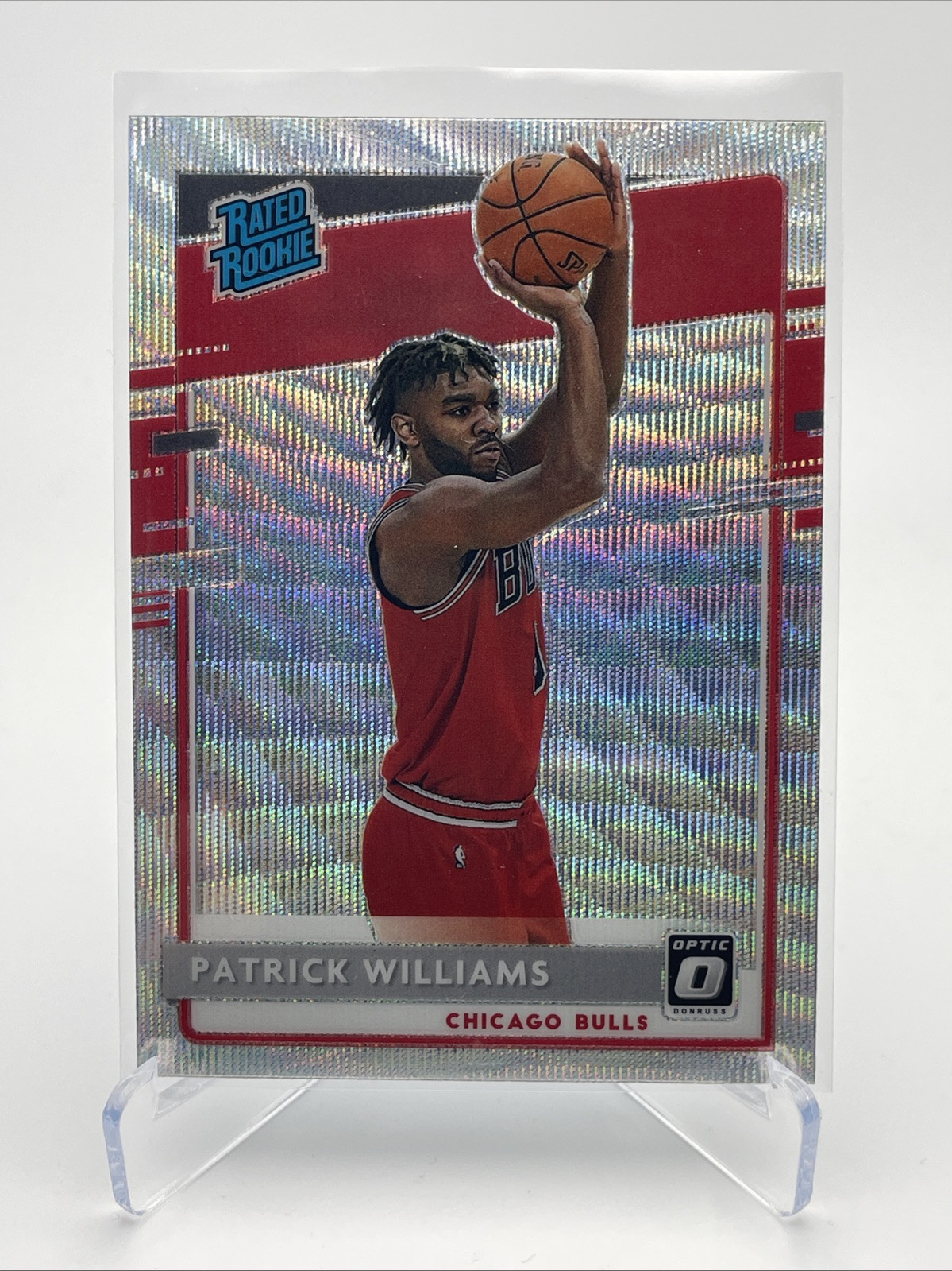 2020-21 Optic Basketball Patrick Williams SILVER WAVE Rated Rookie #154 Panini