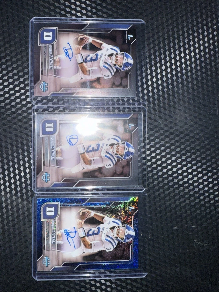 Bowman U Chrome Darian Mensah 1st Bowman Auto And Numbered Cards - Image 2 of 3