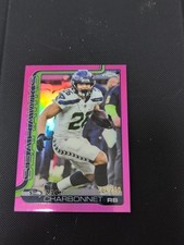 2025 Topps Chrome Football Zach Charbonnet Pink Refractor /250 Seahawks SP 🔥