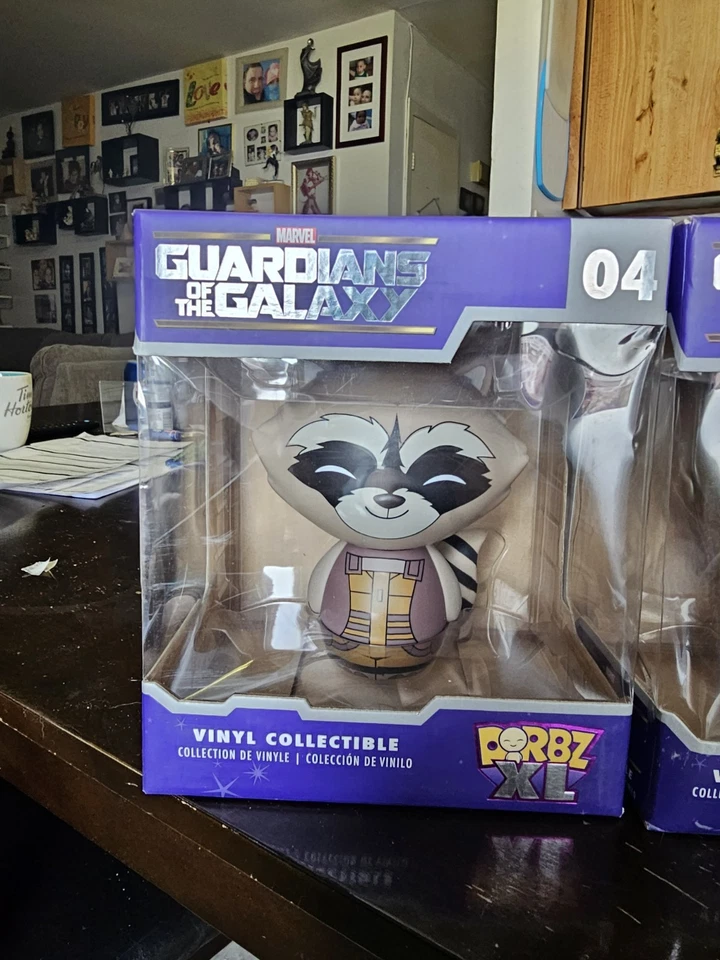 Juego Coleccionable Vinilo DORBZ XL MARVEL Guardianes de la Galaxia ROCKET & GROOT Casi Nuevo Foto 4 de 4
