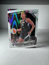 2025 Panini WNBA Prizm White Seismic #58 Kiah Stokes Las Vegas Aces