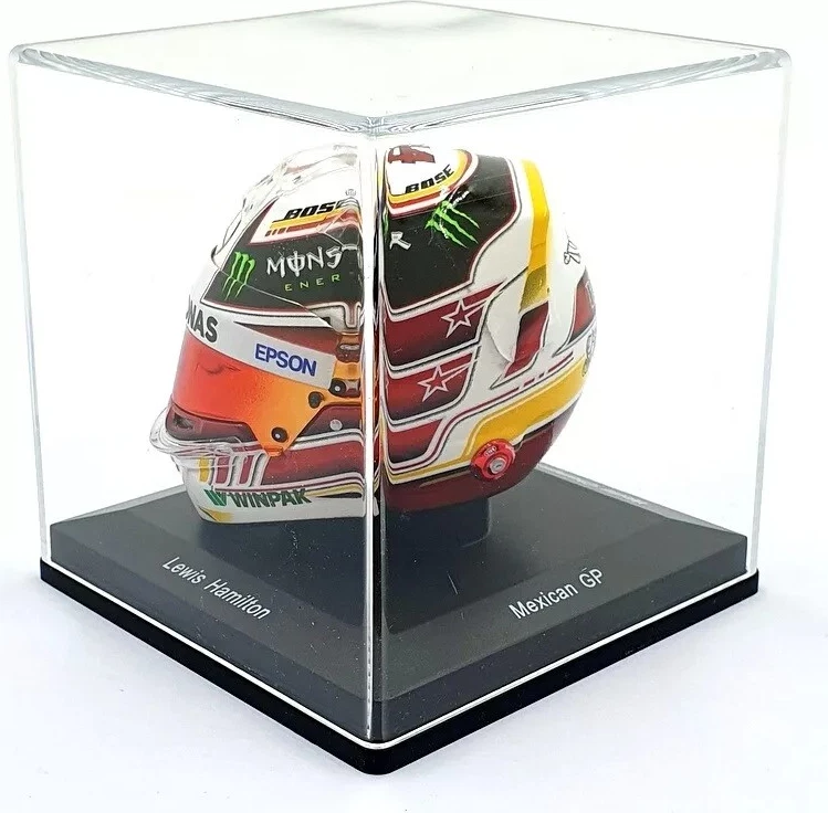 F1 Helmet Mercedes AMG Lewis Hamilton 2018 Mexico in 1/5 scale by Spark - Image 4 of 4