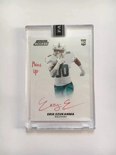2022 PANINI NFL INSTANT ACCESS RED INK AUTO RC ERIK EZUKANMA DOLPHINS ONE of ONE