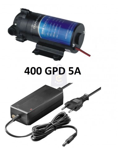 Pompa booster 400 galloni  24V completa di trasformatore 5A per depuratore 