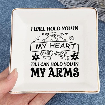 Hold You In My Heart Ring Dish, Memorial Sympathy Jewelry Tray