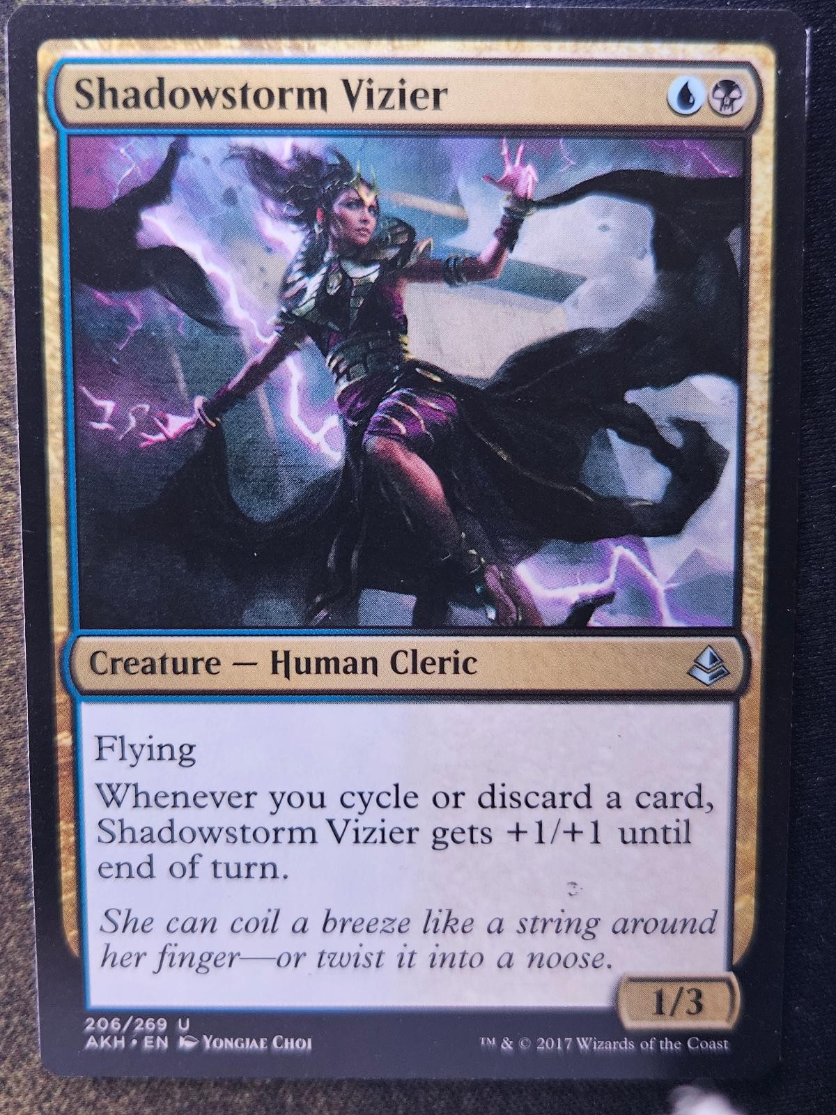 Shadowstorm Vizier 206 Uncommon Amonkhet Magic: The Gathering Near Mint