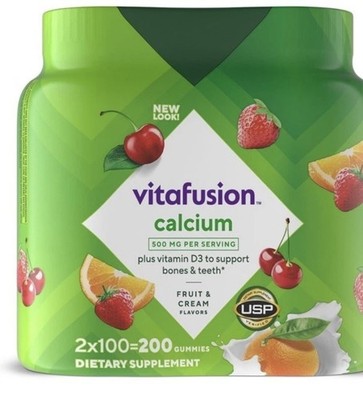 Vitafusion Calcium + D3 Vitamin Gummies, 200 ct.