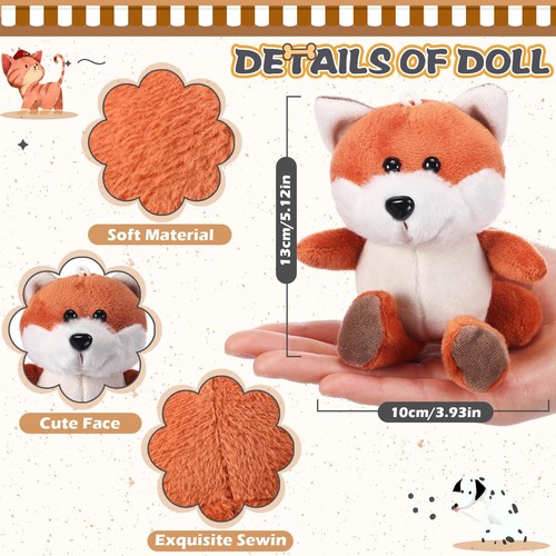48 Pezzi Mini Safari Peluche Animali Set Foresta Peluche Adottare un Pet Party Fa... - Foto 3 di 6