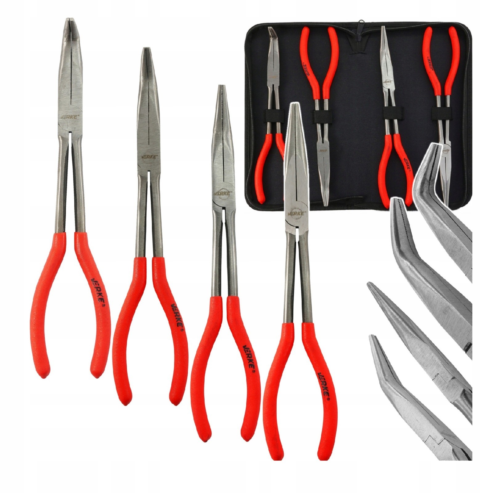 Set Pinze Lunghe 280mm per Fai-da-Te Professionale - Acciaio Cr-V