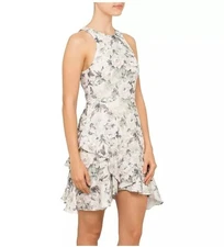 Zimmermann Bowerbird Flute Mini Dress Size 1 AU 8 US 4 Linen Resort Occasion EUC