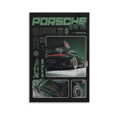 JUANJIANG SuperCar Poster Car Lover Gift Knowledge Poster 18''L x 12''W