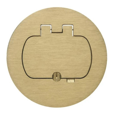 CARLON LAMSON & SESSIONS E97BR BRASS DUPLEX/GFCI FLOOR BOX COVER NEW